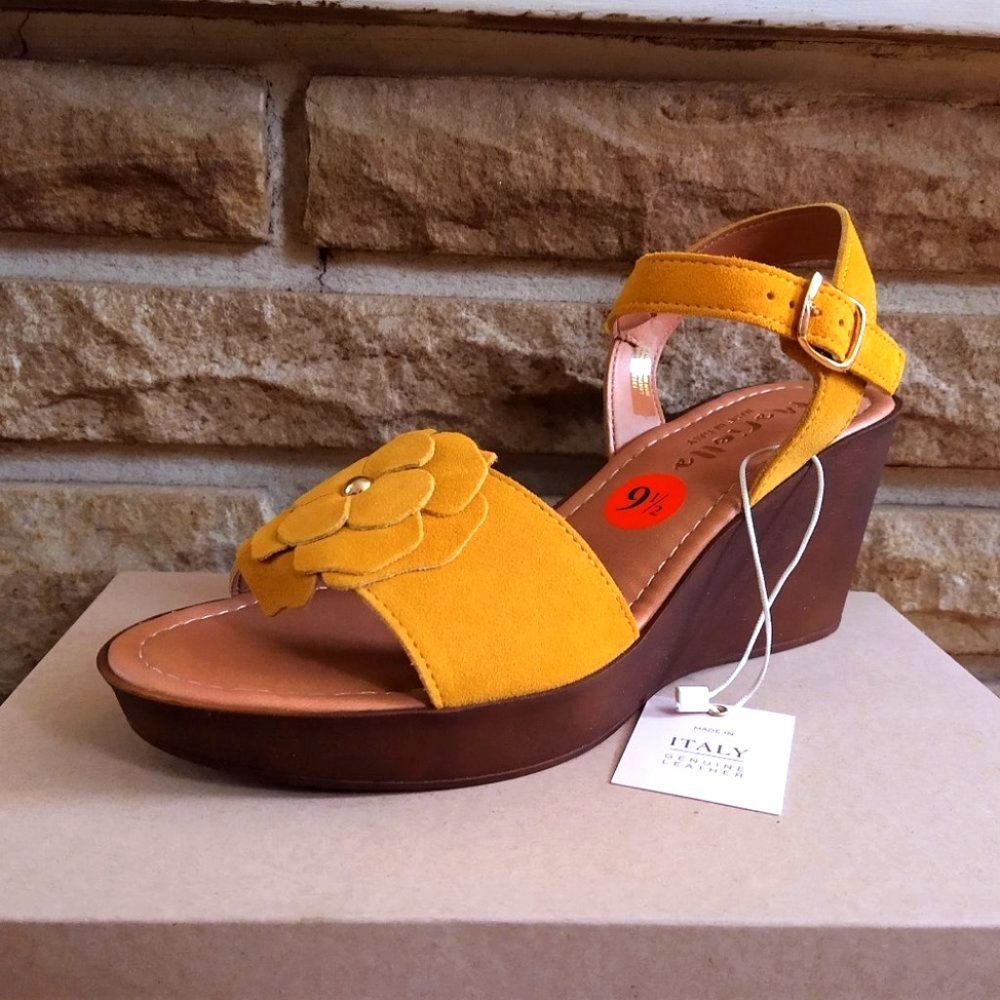 Italian Open Toed Suede Sandal